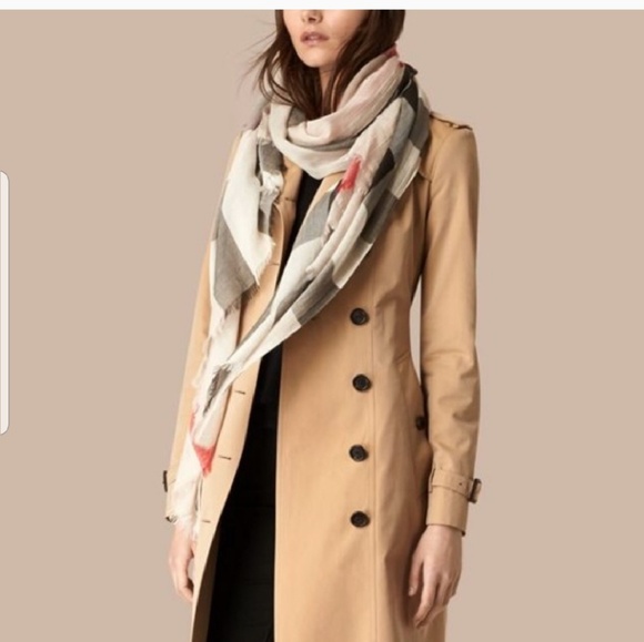 burberry cashmere scarf ivory